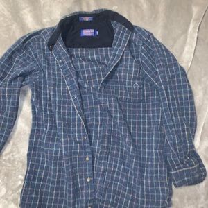Blue Pendleton flannel